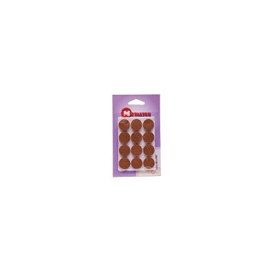 Metaltex 2047334 Patins de Feutre Argent 2,2 cm Lot de 12