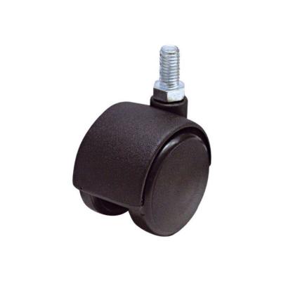Cime - Roulette twiny d. 40 mm &agrave; tige filet&eacute; M8x12 mm, hauteur 50 mm