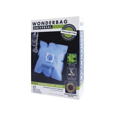 Boite de 5 sacs mint aroma aspirateur wb415120 tefal, rowenta, moulinex
