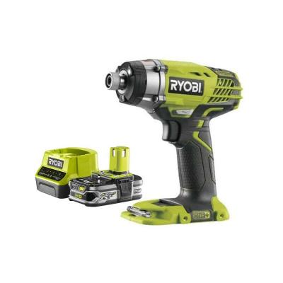 Pack RYOBI Visseuse &agrave; choc 18V OnePlus R18ID3-0 - 1 Batterie 2.5Ah - 1 Chargeur rapide RC18120-125