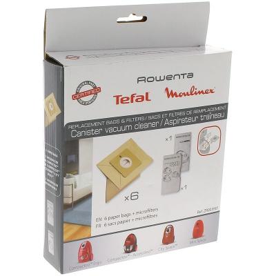 Sacs aspirateur par 6 + filtre zr003901 pour Aspirateur Moulinex