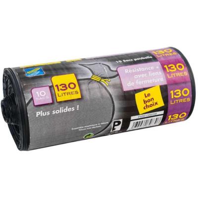 Elbe - 3434034846308 sac poubelle 130L X10, incolore, taille unique