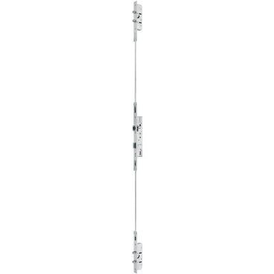 Serrure 3 points &agrave; p&ecirc;ne dormant et demi-tour, axe 30 mm, coffre largeur 45 mm