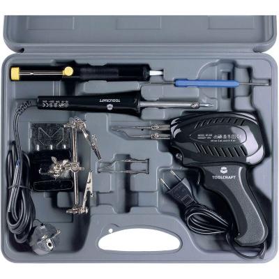 Set de soudure (Pistolet &agrave; souder 100 W, fer &agrave; souder 30 W, 3&egrave;me main, pompe &agrave; dessouder)