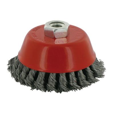 Silverline 763567 Brosse &agrave; fils m&eacute;talliques nou&eacute;s 2 rangs 100 mm