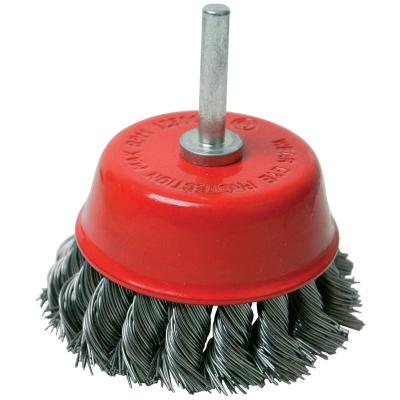 Brosse boisseau &agrave; fils torsad&eacute;s - 75 mm Silverline