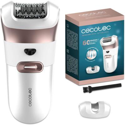 Cecotec SkinCare Depil-Action 6000 - &Eacute;pilateur &eacute;lectrique &eacute;tanche IPX5 60 lames LED 60 min