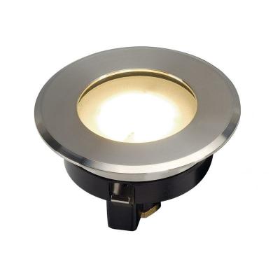 Dasar flat 80, encastr&eacute; de sol, rond, 4,3W led, 3000K - inox bross&eacute;
