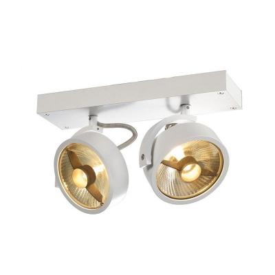 Kalu, 2 spots, qpar111 plafonnier, blanc mat. es111, max. 2x75w