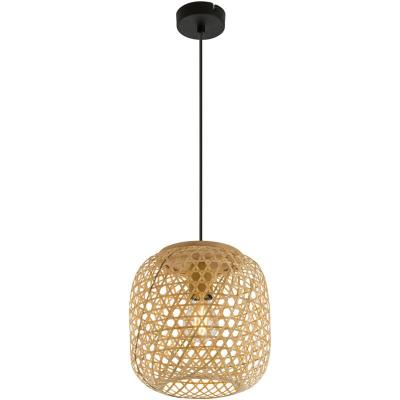 Suspension design bambou mirena - diam. 23 x h. 135 cm - beige naturel
