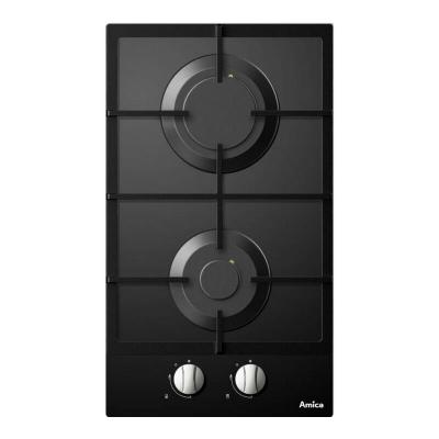 Amica - Table domino gaz 30cm 4000w noir ag2620n - noir