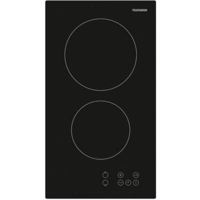 Telefunken - domino vitroc&eacute;ramique 30cm 3000w noir tkdv2t - TKDV2T