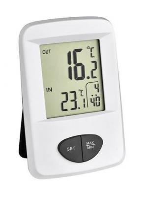 Thermom&egrave;tre radiopilot&eacute; Tfa Dostmann Base blanc S264551