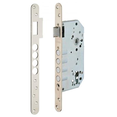 THIRARD - Boitier de serrure encastrable &agrave; cylindre pour porte d'entr&eacute;e, axe 60mm, bouts ronds