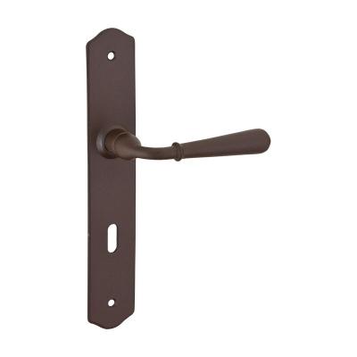 Poign&eacute;e de porte Charon trou de cl&eacute; acier rouill&eacute; pour porte d'int&eacute;rieur
