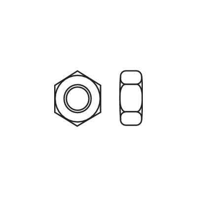 Toolcraft 815632 &Eacute;crous hexagonaux M4 en acier galvanis&eacute; 100 pi&egrave;ces