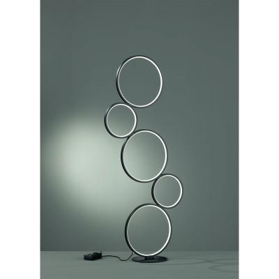 Trio Lighting - Lampadaire Rondo Noir Mat 1x36W smd led - Noir