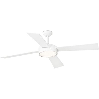 Ventilateur De Plafond Led Faro Hydra 132cm Blanc 4 Pales 16w