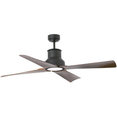 FARO BARCELONA Ventilateur plafond Winche M lampe LED IP44 noir