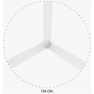 Ventilateur plafonnier nassau - 6 vitesses - blanc - moteur dc