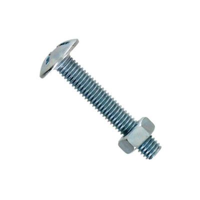 Boulon po&ecirc;lier - acier zingu&eacute; - 8x50 mm