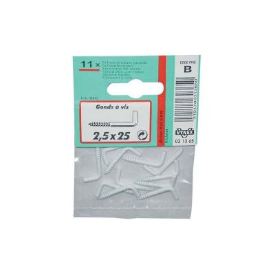 VYNEX Gond &agrave; vis rilsanis&eacute; Blanc 3 x30 SC x10