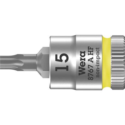 Wera 8767 A 05003363001 6 pans int&eacute;rieurs (TX) Douille-embout T 15 1/4 (6.3 mm)