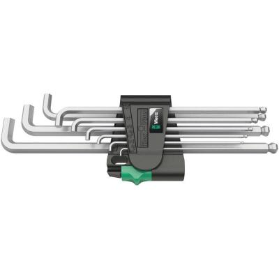 Wera 073594 Jeu de cl&eacute;s Allen &agrave; extr&eacute;mit&eacute; sph&eacute;rique 9 pi&egrave;ces (Import Grande Bretagne)