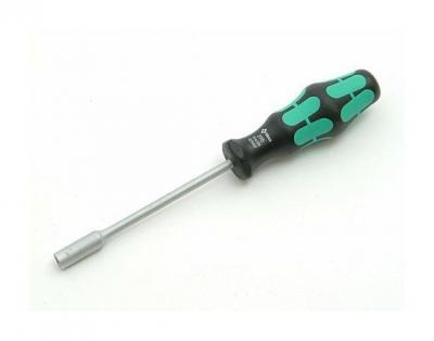 Wera 05028205001 395 Tournevis &agrave; douille, 3.0 mm x 125 mm, Noir/vert