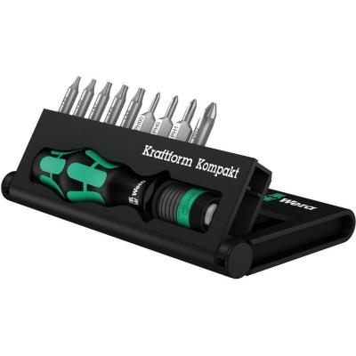 Wera 05135942001 Kraftform Kompakt 12, 10 pi&egrave;ces, Noir/vert