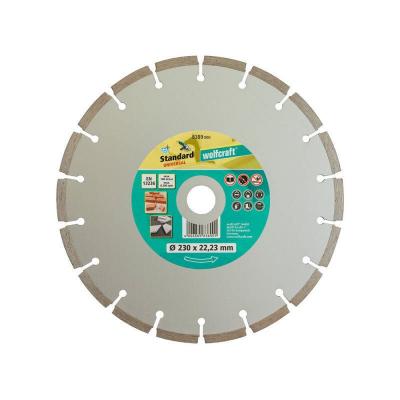 Disque &agrave; tron&ccedil;onner segment&eacute; diamant WOLFCRAFT 8389000 &Oslash;230 mm x 22.2 mm