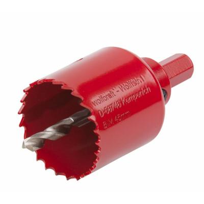 Scie cloche bois/plastique/m&eacute;tal/pl&acirc;tre wolfcraft diam.45mm