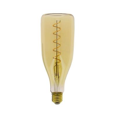 Ampoule LED Bouteille - E27 - 4 W - blanc chaud - verre ambr&eacute;