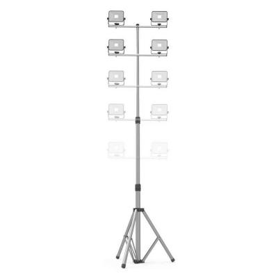 Double projecteur LED de chantier - 2800 lumens - tr&eacute;pied t&eacute;l&eacute;scopique