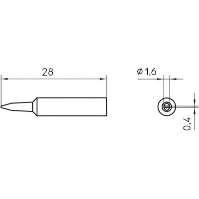 WELLER t0054485110&nbsp;Panne &agrave; souder pour fer &agrave; souder, 65&nbsp;W