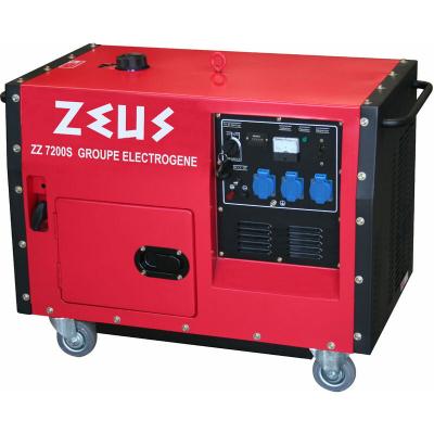 Groupe &eacute;lectrogene zeuz - silencieux - 6000 w - d&eacute;marrage &eacute;lectrique VALMF7200S 