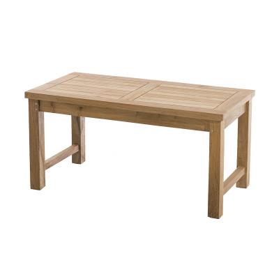 HARRIS - Table basse de jardin rectangulaire 90x45cm en bois Teck