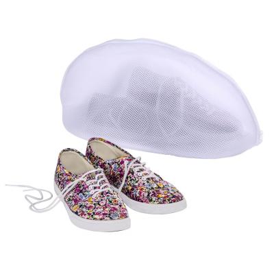 Filet &agrave; linge pour chaussures blanc