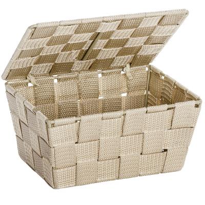 Chariot avec couvercle pour rangement adria white, wenko