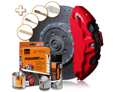 Foliatec - 2160 - Kit peinture &eacute;triers de freins - Rouge (rosso-rot)
