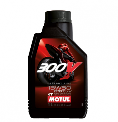 Motul 300v Fl Road Racing 15w50 Oil 1l Clair