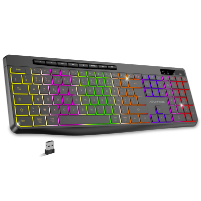 Clavier PC Advance R TYPE Noir Sans fil/RGB/Batterie/IPX4/Win et Mac 