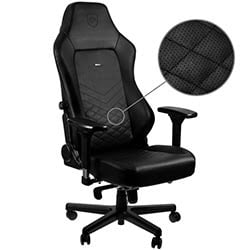 NOBLECHAIRS HERO - Vrai Cuir - Noir/Noir