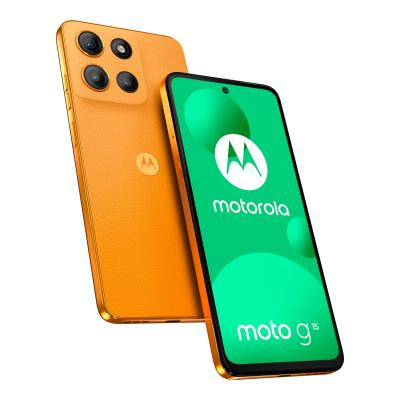 Motorola Moto G15 Smartphone 4 Go/12 Go 6,72"" 5200 mAh et 15 Bl. Orange