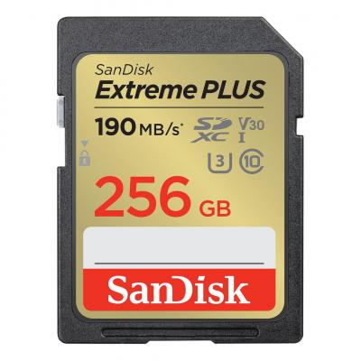 Cartes m&eacute;moire - SANDISK - Extreme PLUS SDXC UHS-I - 256Go