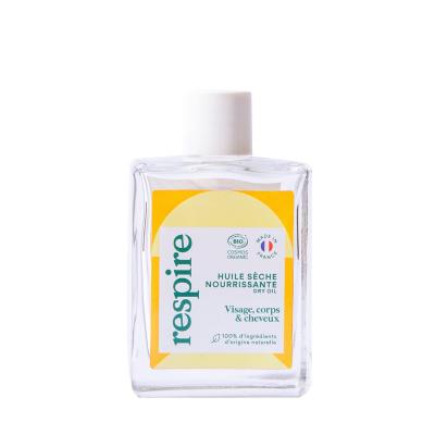 Huile s&egrave;che nutritionnelle bio et v&eacute;g&eacute;talienne Respire 50ml