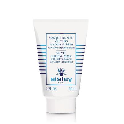Masque de nuit velours aux fleurs de Safran
