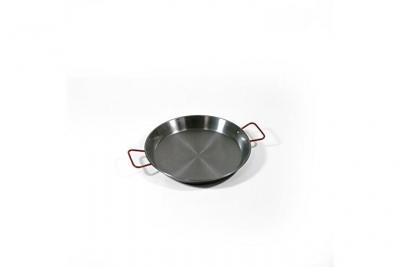 BCSA 10034 Plat &agrave; Pa&euml;lla Acier Poli Noir 34 cm
