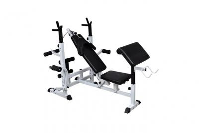 Banc de musculation universel avec support pour halt&egrave;re sport fitness musculation