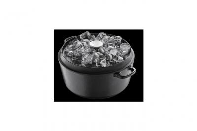 Berndes cocotte a r&ocirc;tir avec couvercle specials fonte - &oslash; 20 cm - noir